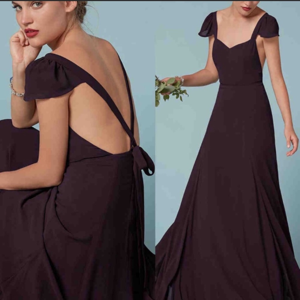 Reformation Dylan Dress in Blackberry